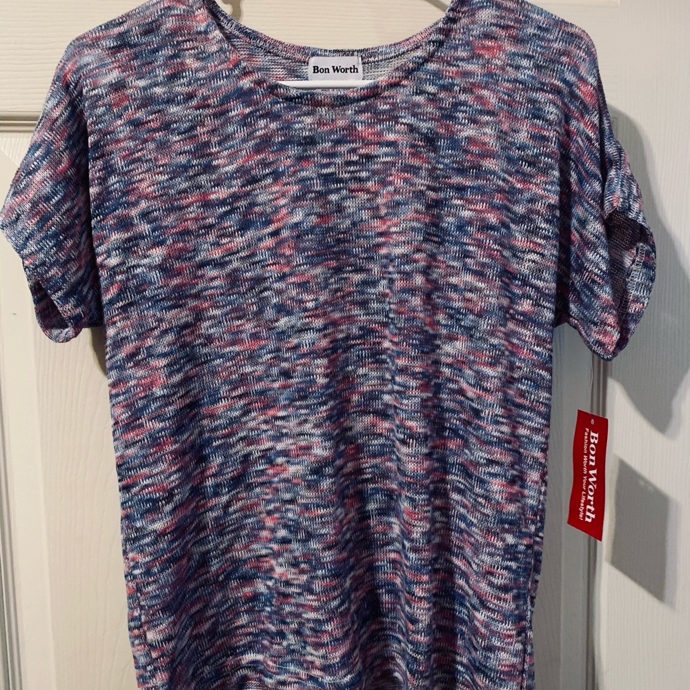Bon Worth X-Small Petite Sapphire color top. NWT